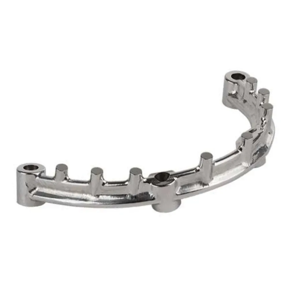Screw-retained fixed implant bar with the prosthesis in place