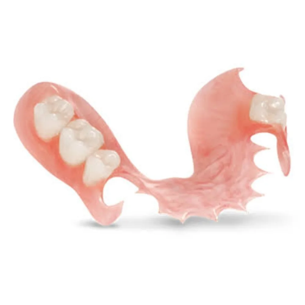 Flexible 3D-printed partial denture